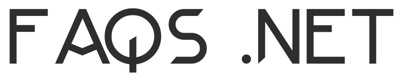 FAQs .NET